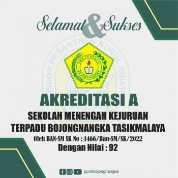 Selamat dan Sukses Atas Akreditasi A